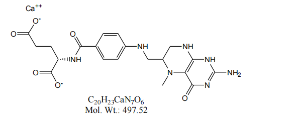 L-5-メチルテトラヒドロ葉酸カルシウム成分の分子式